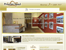Tablet Screenshot of principehotelvicosa.com.br